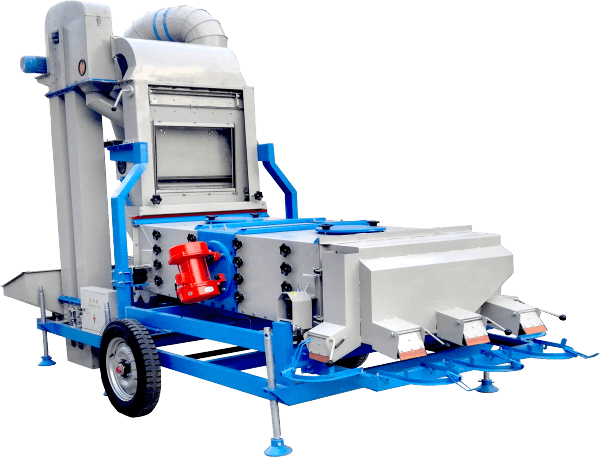 Cribadora con pantalla de aire